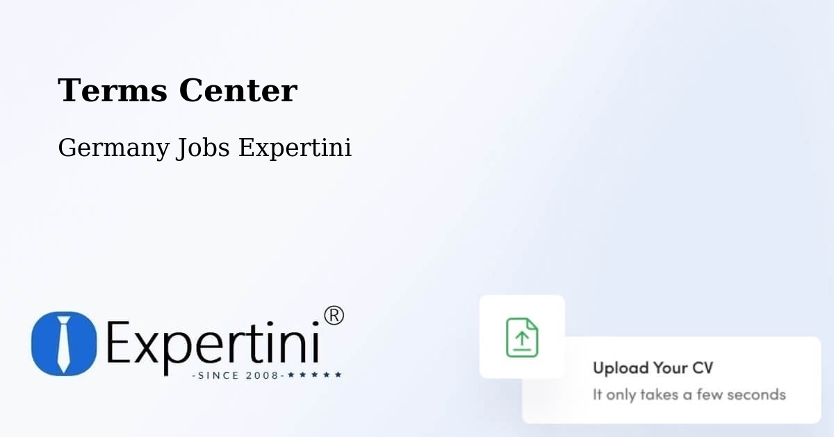 Terms Center - Germany Jobs Expertini